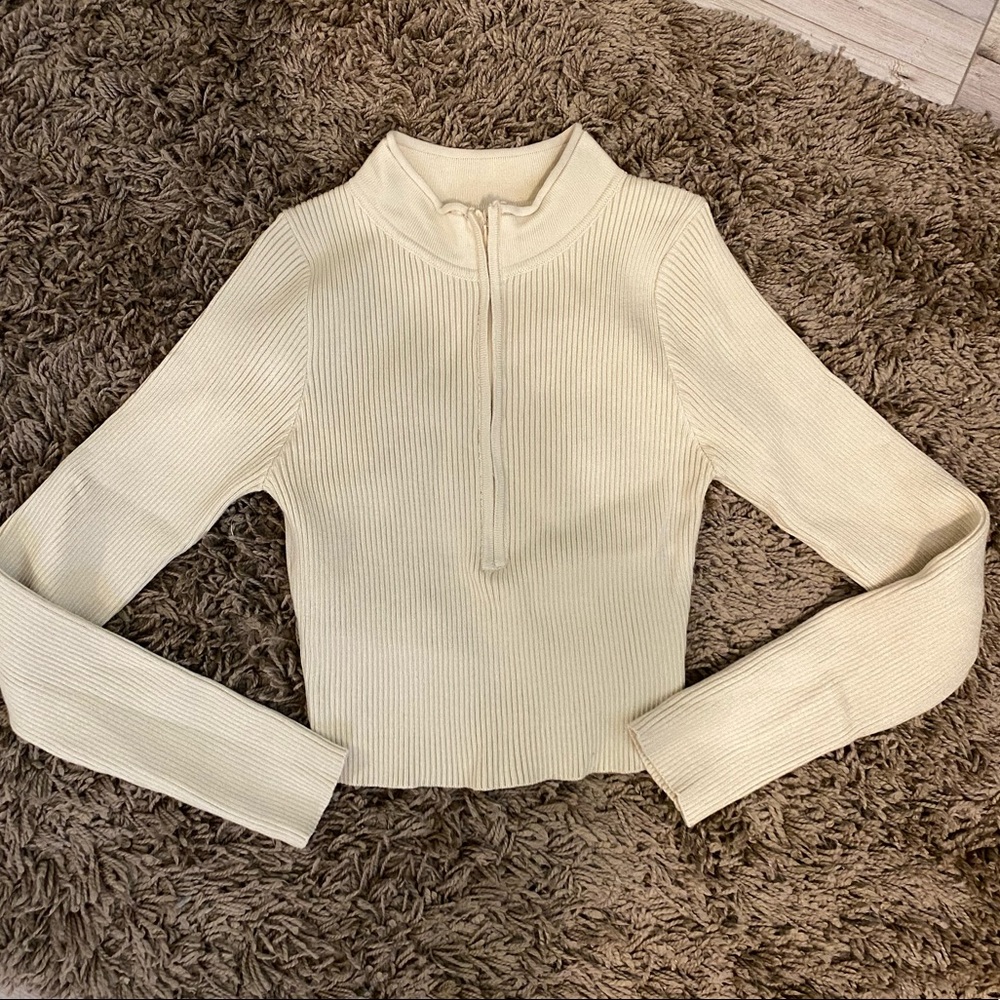 Princess Polly Ribbed Half Zip